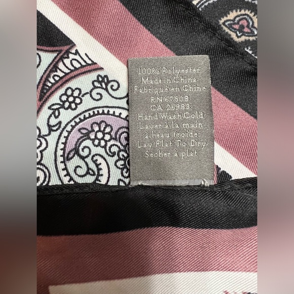 Vince Camuto Square Scarf Polyester Multicolor Persian Bazaar Accessory - Picture 4 of 13